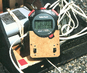 Closeup of the timer